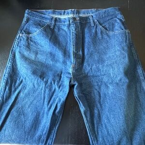 Men's Rustler 130273  Blue Regular Fit Cotton Denim Jeans Size 40x30 Good Cond